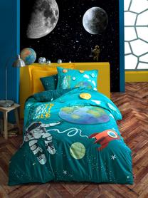 Patalynės užvalkalų komplektas Mijolnir Little Astronaut 129CTN3045, balta sp./geltona sp./raudona sp., 50 x 70 cm, 160 x 220 cm