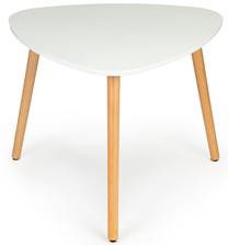Kohvilaud ModernHome Modern CT-001, valge v./puidu v., 60 cm x 60 cm x 47.5 cm
