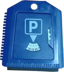 Autostāvvietas pulkstenis Bottari Parking Disc, zila krās.