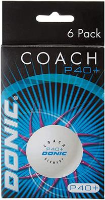Мячик для настольного тенниса Donic DONIC P40+ Coach 1star, 40 мм, 6 шт.