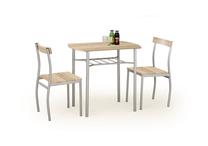 Valgomojo komplektas Lance, pilkas/rudas