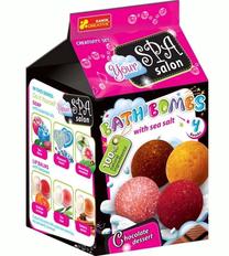 Vannas bumbas izgatavošanas komplekts Ranok Creative Your Spa Salon Chocolate Dessert, brūna krās./dzeltena krās./rozā krās.