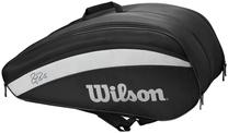 Tenisa soma Wilson Roger Federer 12 Pack Bag Black, melna krās.