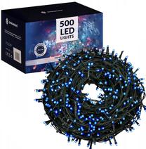 Spuldzīšu virtenes Springos CL0527, 31.5 m, zila krās., 500 LED