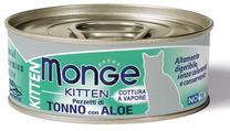 Mitrā kaķu barība Monge Jelly Kitten, alveja/tunzivis, 0.08 kg