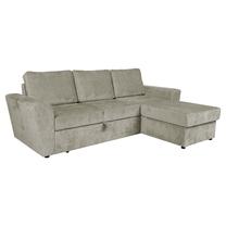 Kampinė sofa - lova Ingmar 15619, smėlio sp., 242 x 168 cm x 92 cm