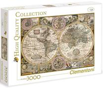Dėlionė Clementoni Stara Mapa 33531, 114.3 cm x 82.6 cm, 3000 vnt., įvairių spalvų