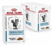 Šlapias kačių maistas Royal Canin Veterinary Skin & Coat, vištiena, 0.085 kg, 12 vnt.