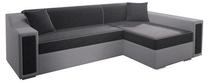 Kampinė sofa Idzczak Meble Milton Mini M06126, pilka sp., 282 x 160 cm x 77 cm