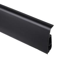 Плинтус Salag LIMA 72 LI0015, 250 см x 7.2 см x 2 см, черный цв.