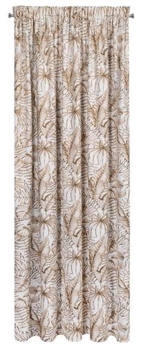 Naktinė užuolaida Mariall ZXH-01, balta sp./smėlio sp., 140 cm x 270 cm