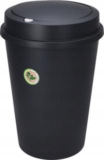 Šiukšliadėžė Vilde, juoda sp., 47 l, 58 cm x 39 cm