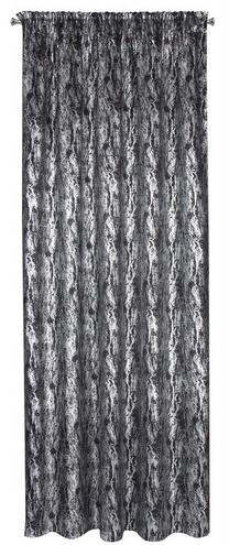 Nakts aizkari Elise ZLN-04, sudraba krās./melna krās., 140 cm x 270 cm