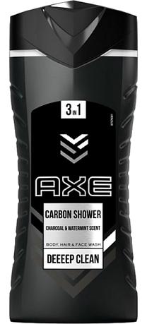 Kūno prausimosi želė vyrams Axe Carbon Shower 3 in 1, 400 ml
