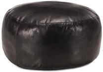 Pufas VLX Modern Leather, juoda sp., 60 cm x 60 cm x 30 cm