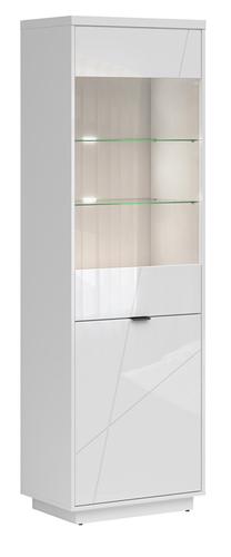 Vitriinkapp Forn S471-REG1D1W-BIP, valge v., 64 cm x 42.5 cm x 200.5 cm