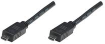 Laidas Manhattan Micro HDMI, Mini HDMI, 3 m, juoda sp.