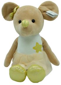 Pliušinis žaislas Axiom Lila Mouse 5105A, ruda sp./aukso sp., 25 cm