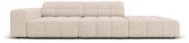Sofa Micadoni Home Jennifer Chenille 3 Seats, smėlio sp., dešininė, 262 x 102 cm x 70 cm