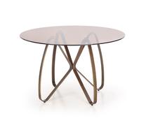 Stalas Lungo, aukso sp./ruda sp., 120 cm x 120 cm x 76 cm
