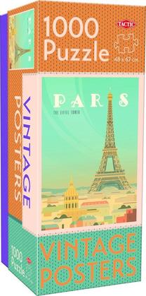 Dėlionė Tactic Vintage Cities Paris 495449, 67 cm x 48 cm, 1000 vnt., įvairių spalvų