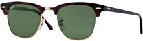 Sporta saulesbrilles Ray-Ban Clubmaster 49 RB3016 W0366, 49 mm, brūna krās./zelta krās./zaļa krās.