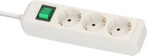 Удлинитель Brennenstuhl ECO-LINE, 3 x 1,5 mm², 1.5 м, 3 розетки, с выключателем, белый цв.