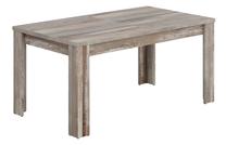 Valgomojo stalas išskleidžiamas, oranžinis, 160 cm x 90 cm x 76 cm