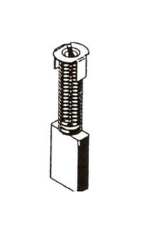 Šepetėlis Haushalt, 6 mm x 16 mm x 28 mm, 2 vnt.