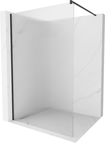 Dušas siena Mexen Kioto Walk-in, 80 cm x 200 cm, melna krās./rūdītais