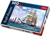 Pusle Trefl Sailing Ship On The Background Of Chicago 37120T, 48 cm x 34 cm, 500 tk, mitmevärviline