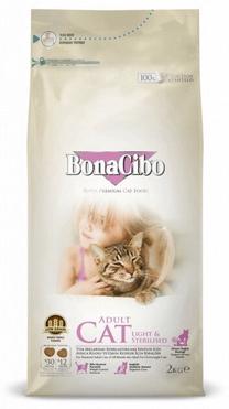 Sausā kaķu barība BonaCibo Adult Light & Sterilized Chicken, vistas gaļa, 2 kg