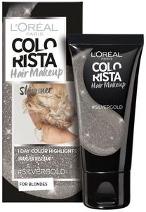 Kраска для волос L’Oréal Paris Colorista Hair Makeup, shimmer silver gold цв., 25 Shimmer Silver Gold, 30 мл