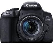 Veidrodinis fotoaparatas Canon EOS 850D + 18-55mm IS STM, juoda sp.