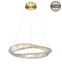 Valgusti rippuv Domoletti Viena A334-600, LED, 3000 °K, 1 x 35 W, läbipaistev v./kuldne v. / kuldne v.
