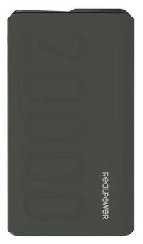Lādētājs-akumulators (Power bank) Realpower, 20000 mAh, zaļa krās.