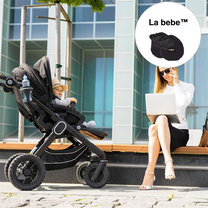 Riepu pārsegs La bebe Wheel Cover S, melna krās.