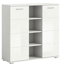 Komoda MC Akcent Prego, balta sp., 107 cm x 37 cm x 110 cm