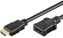 Vads Techly HDMI / HDMI HDMI male, HDMI female, 1.8 m, melna krās.