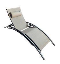 Lauko gultas Besk Leisure Chair 4750959112410, šviesiai ruda sp., 179 cm x 66 cm x 30 cm
