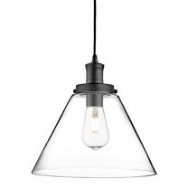 Šviestuvas kabinamas Searchlight Pyramid 3228BK, E27, 1 x 10 W, skaidri sp. / juoda sp.