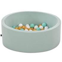 Baseins ar bumbiņām Kalune Design Bubble Pops, ⌀ 7 cm, zelta krās. balts krās.