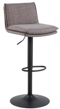 Baro kėdė Flynn 99698, matinė, ruda sp./juoda sp./pilka sp., 38 cm x 46 cm x 68 - 89 cm