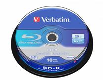 Записываемый компакт-диск Verbatim, 25 GB, 10шт.