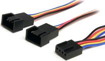 Laidas StarTech Power Splitter Cable 4 Pin Fan FAN4SPLIT12 LP4, LP4, 0.03 m, juoda sp.
