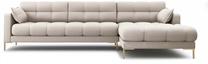 Kampinė sofa Micadoni Home Mamaia 5 Seats, smėlio sp., dešininė, 293 x 185 cm x 75 cm