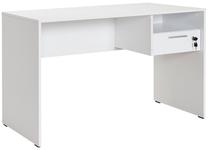 Rakstāmgalds ar atvilktnēm Kalune Design CMS-510-DD-1, 120 cm x 60 cm, 75 cm, balta krās.