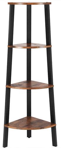 Pastatoma lentyna Songmics Ergo, ruda/juoda, 34 cm x 34 cm x 125 cm