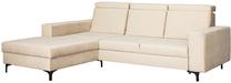 Kampinė sofa - lova Bodzio Sydney TSYNL-P14, smėlio sp., kairinė, 195 x 257 cm x 92 cm