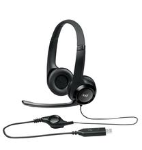 Laidinės ausinės Logitech H390, juoda sp./pilka sp.